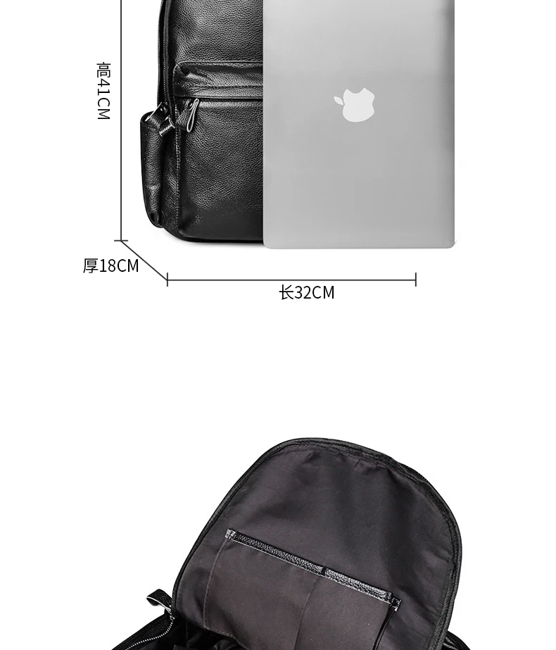 Большой Школьный рюкзак для подростков, мужская сумка из натуральной воловьей кожи для отдыха, мужской рюкзак для ноутбука 14 дюймов, рюкзак с зарядкой через usb