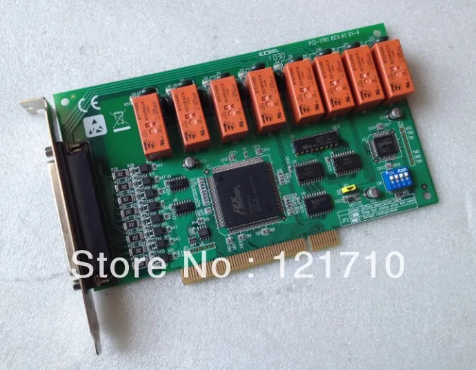 PCI-1761 REV.A1 01-4 DAQ board 8-channel relay actuator and 8-channel isolated digital input