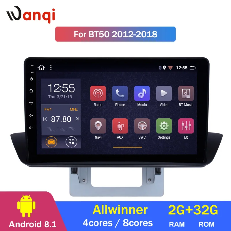 

2G RAM 32G ROM 9 inch Android 8.1 GPS Navigation Stereo for 2012-2018 Mazda BT-50 Overseas version