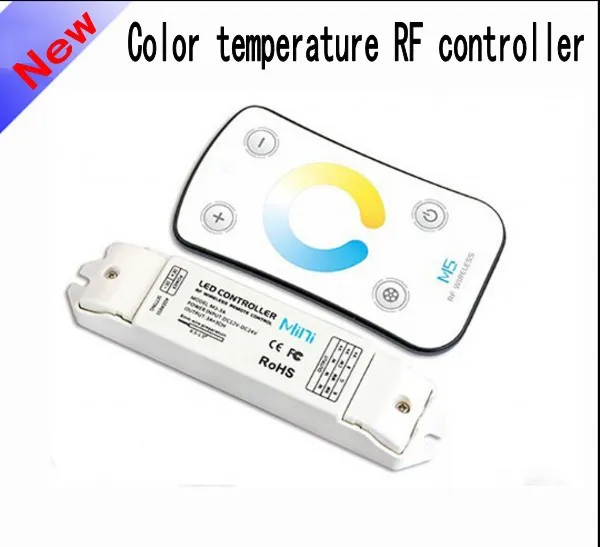 

Dual white Color Temperature Led Strip Light LED controller dimmer MINI  + RF Remote Control M5 , Good Quality, Free Shipping