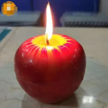 

Hot Selling Newest 2019 Christmas Eve Apple Fruit Candles Lemon Green Apples Oranges Decorations Baking