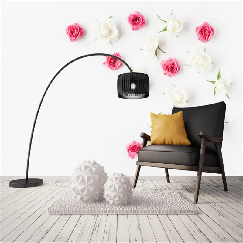 

3d wall murals custom wall paper flower wallpaper wall mural for living room bacground decor for walls white wallpaper rose