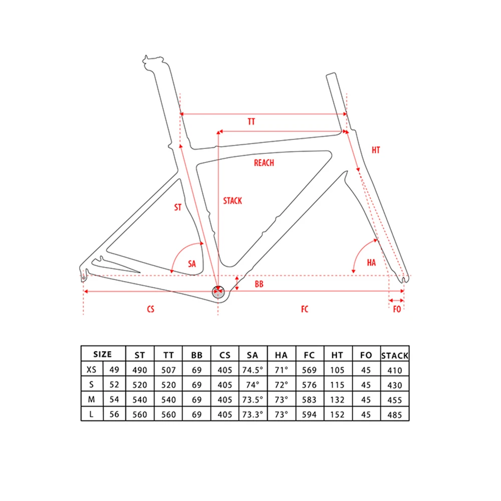 Sale Light T1000 Carbon Road Frame 3k Road Bike Frameset Glossy Di2 And Mechanism Brake Road Frames Carbon 1-1/4" 1-1/2" 2