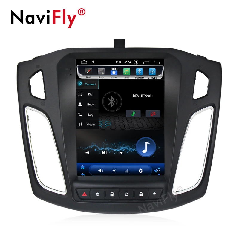 Navifly Tesla Android8.1 Автомобильный gps multmiedia плеер для Ford Focus 2012 2017 поддержка RDS DVR вид