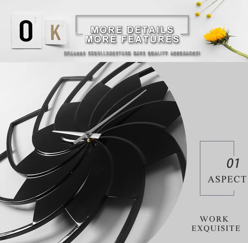 living room clock clock cucko double sided wall clock (3)