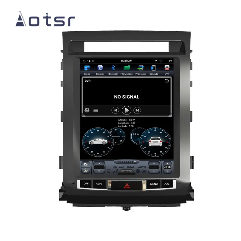 Excellent Android 8.1 Tesla style Car DVD Player GPS Navigation for Toyota Land Cruiser LC200 2008-2015 car auto stereo Radio head unit 4G 1