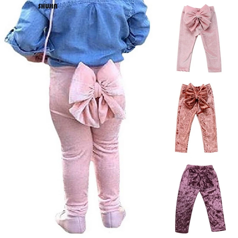 

Drop shipping CYSINCOS 2019 High Quality Fashion Toddler Kids Baby Girls Bowknot Bottoms Cute Long Pants Leggings Warm