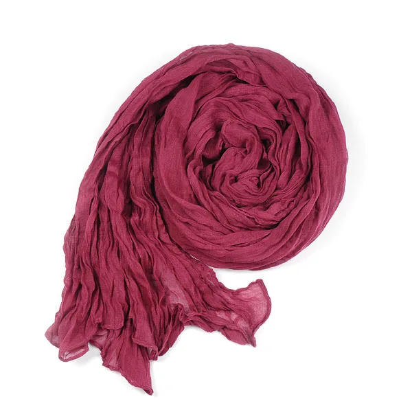 2015 new fashion winter scarf women cotton voile shawl solid color