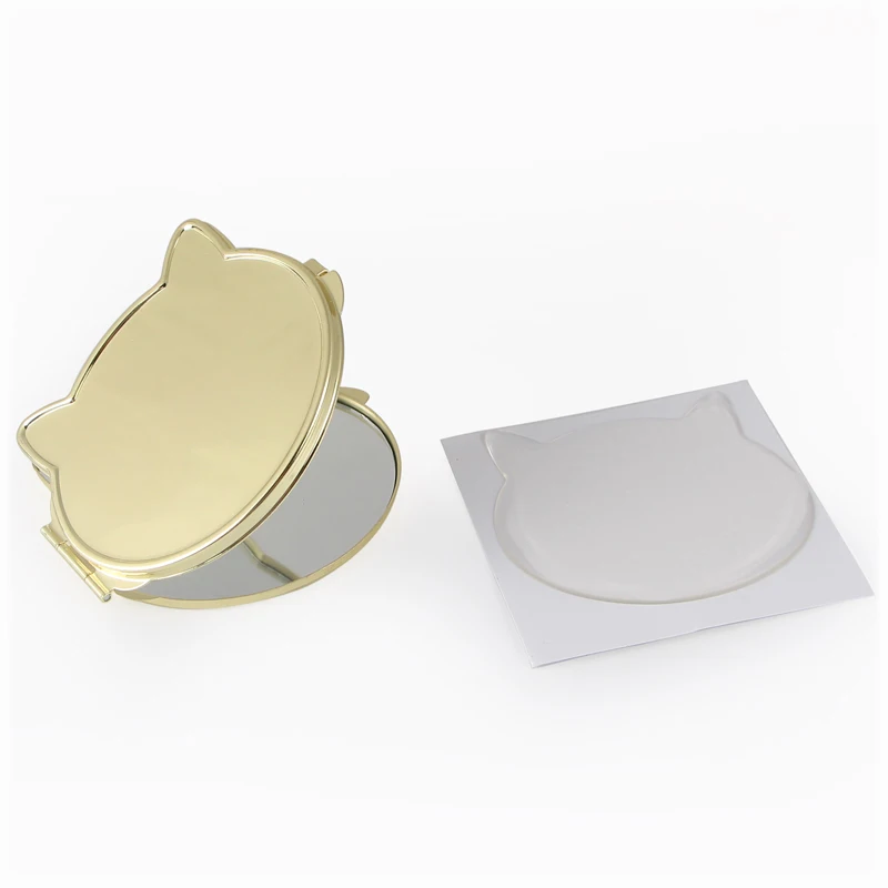 Cute cat makeup mirror portable small mirror souvenir birthday gift event prize DIY design (5)
