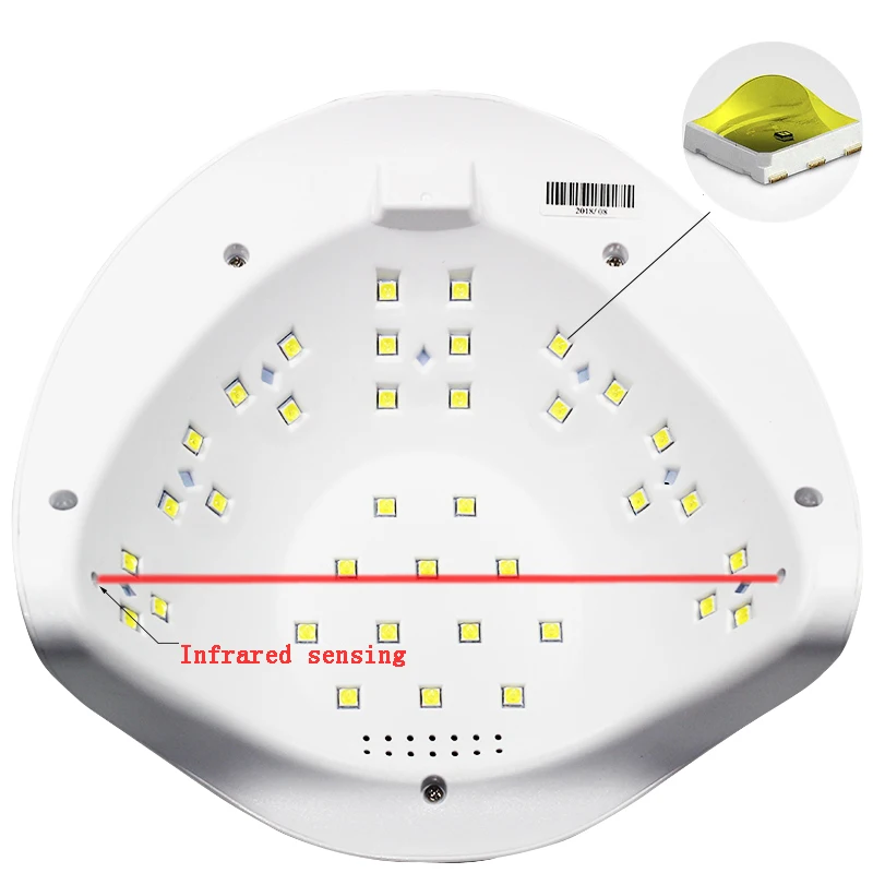 54 Вт/36 Вт УФ-лампа, светодиодный светильник для ногтей, Сушилка для ногтей для всех гелей, лак для ногтей, светильник от солнца с инфракрасным датчиком, умный таймер для маникюра