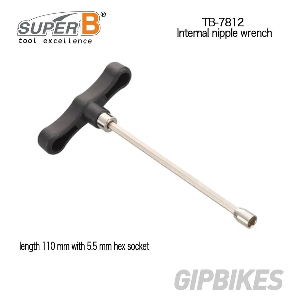 Супер B TB-7811 TB-7812 TB-7813 TB-7814 TB-7815 инструмент для велосипеда спицевой ключ квадратного или шестиугольного бруска внутренний ниппель инструменты - Цвет: TB-7812
