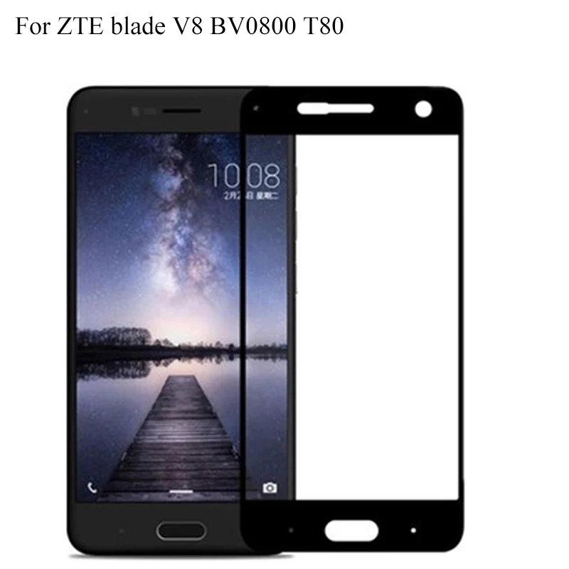 Закаленное стекло 5 2 дюйма для ZTE blade V8 BV0800 T80 полное покрытие 9H Взрывозащищенная