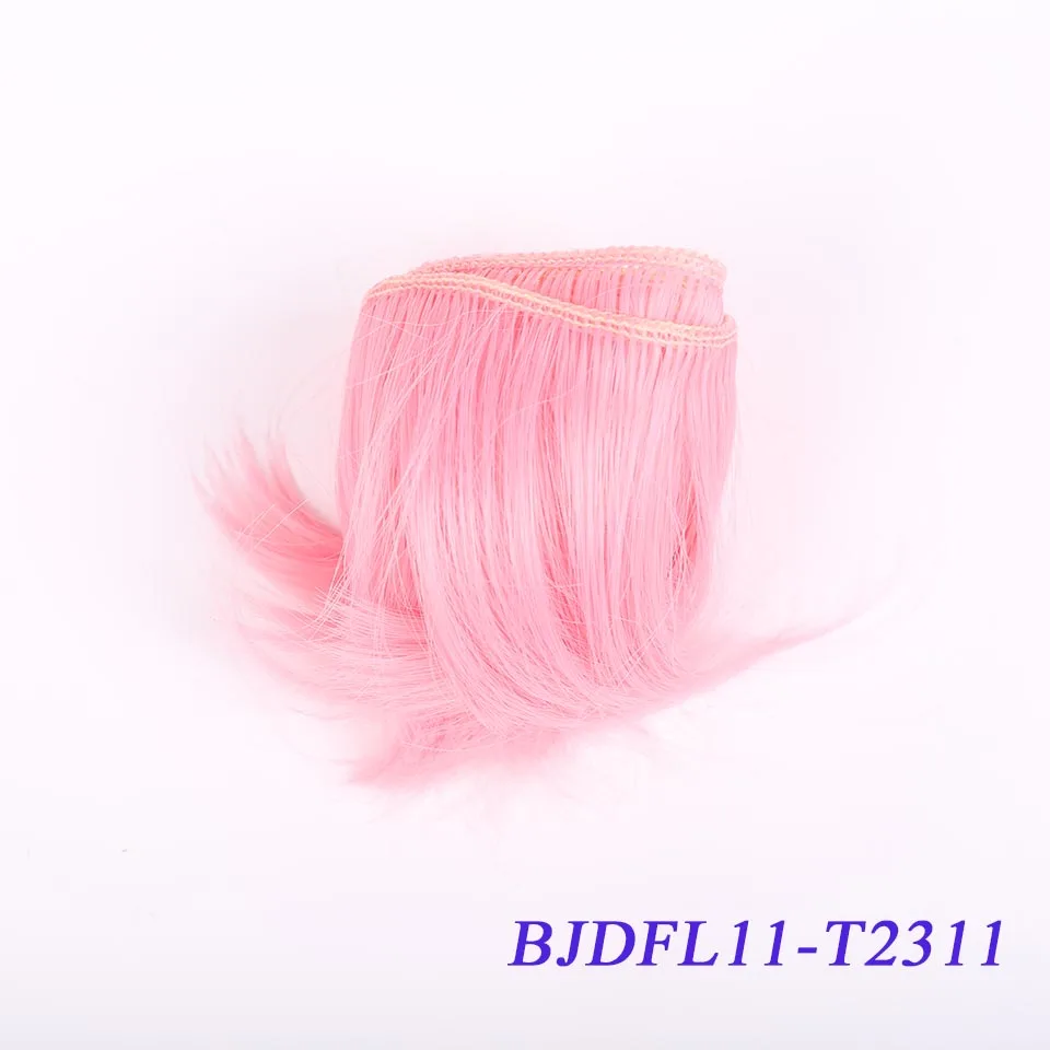 Bybrana 5 см* 100 см коричневый серебряный розовый волос BJD парик SD DIY парик для кукол