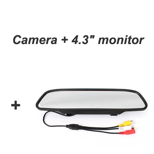 HD Car CCD Night Vision For Car DVD Backup Rear View Camera Waterproof For Ford Focus Sedan 2 3 2008-2012 C-Max C Max Mondeo - Название цвета: camera and monitor1