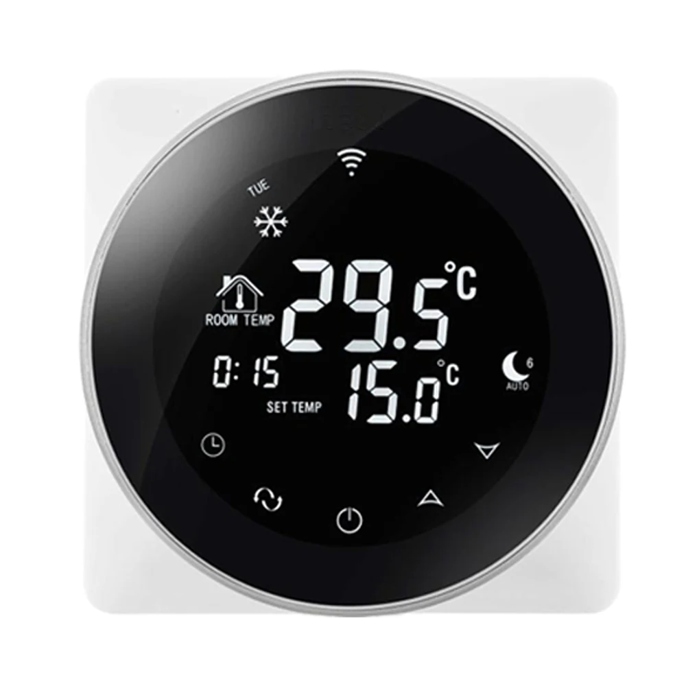 Wifi Thermostat Voice Programmable Electric Heating LCD Touch Screen Digital Display Works With Alexa /Google Home | Обустройство