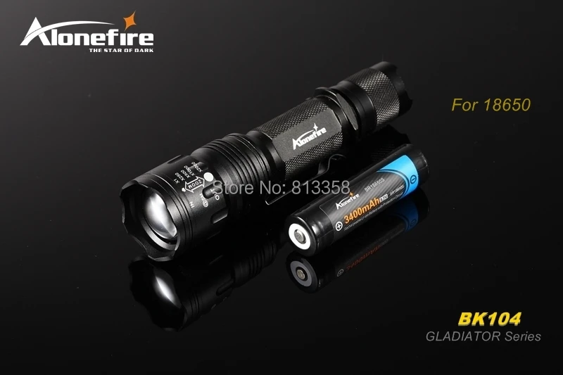 Alonefire bk104 Гладиатор серии CREE xm-l T6 LED 5 Режим масштабирования портативный светодиодный фонарик