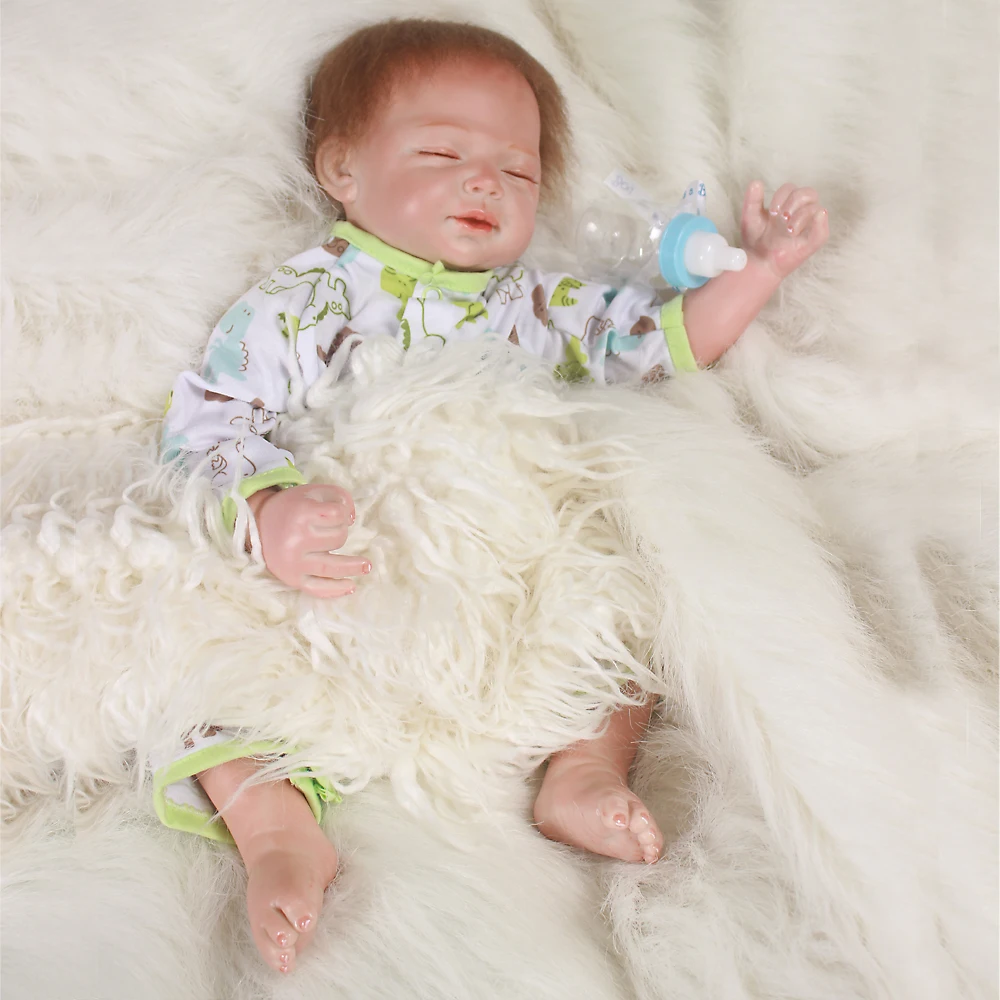 

50cm Kawaii BeBe Reborn Doll PP Cotton Body Silicone Toy Baby Doll Reborn Lifelike Newborn Baby Gift Juguetes Toys Brinquedos