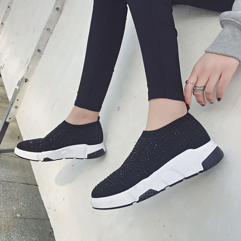 GYP 2018 Bling Sock Sports Shoes Sneakers Female Crystal Sparkle Outdoor Running Shoes Women Sparkle Mesh Ladies Footwear YC-292 GYP 2018 Bling Sock Sports Shoes Sneakers Female Crystal Sparkle Outdoor Running Shoes Women Sparkle Mesh Ladies Footwear YC-292