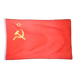 Шт. 1 шт. полиэстер ткань союз советский флаг 90x150 см для фестиваля украшения