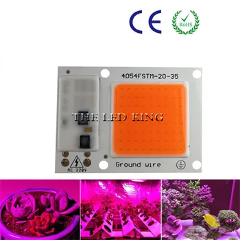 

1X 4X 10X Led Grow Light Chip 20W 30W 50W 230V Full Spectrum 380nm~780nm Best for Hydroponics Greenhouse Grow DIY for LED Lamp