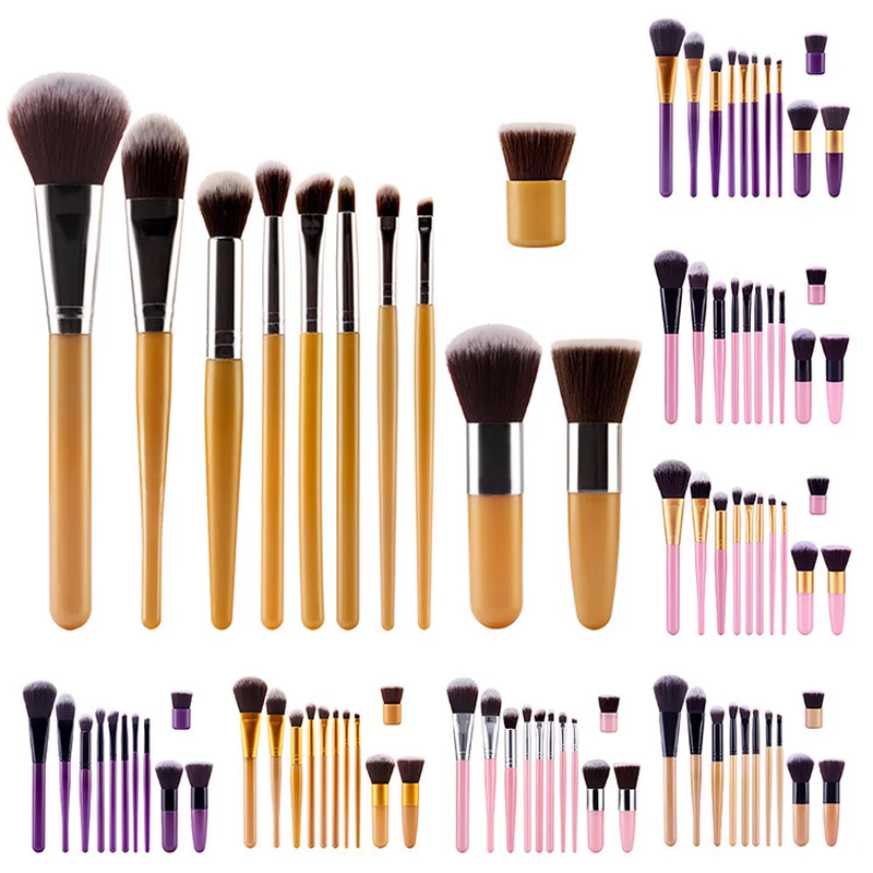 

11Pcs Cosmetic Makeup Brush Foundation Eyeshadow Eyeliner Lip Make Up MULTIPURPOSE Eye Brushes Set