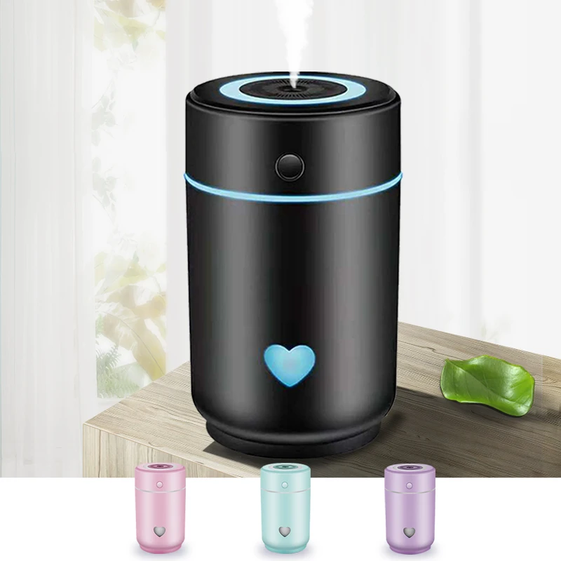 Lamp Usb Portable Air Humidifier Air For Home ABS Plastic Cylindrical