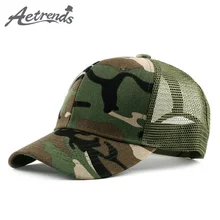 [AETRENDS] уличная зеленая Кепка, джинсовая сетчатая камуфляжная кепка, бейсбольная кепка, мужские кепки, женская летняя кепка, Корейская Z-6530