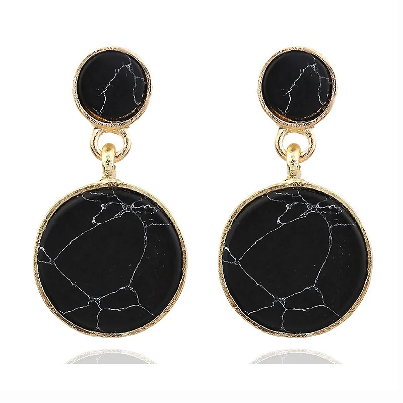 

2019 Brincos Aretes The Role Ofing Is Tasted Ms Contracted Wind A Hoard Of Earrings Fashion Personality Marble Composite