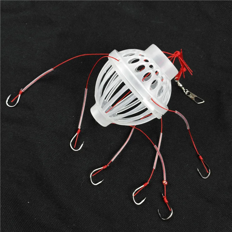 

Fishhooks Fishing Tackle Sea Box Monsters with Six Strong Carbon Steel Carp Fishing Lure Feeder Jig Accessories