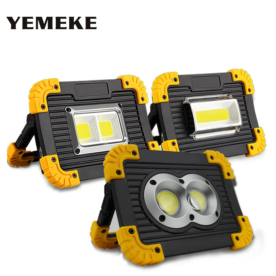 

20W Portable Spotlight Lantern Searchlight Rechargeable Handheld 4 Modes Floodlights 18650 Battery Portable Light For Camping