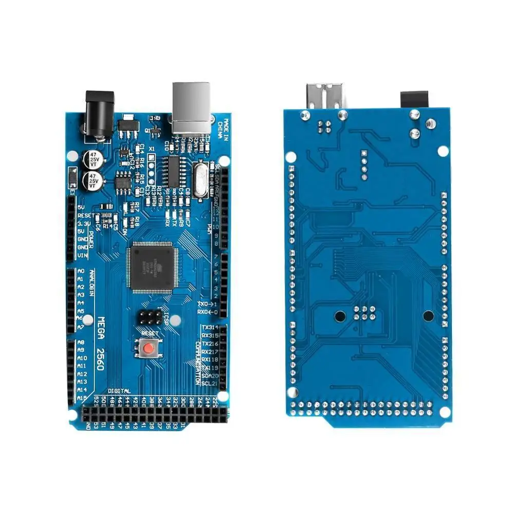 Плата MEGA 2560 R3 ATmega2560 ATMEGA16U2 с USB кабелем для Arduino|Аксессуары демонстрационных