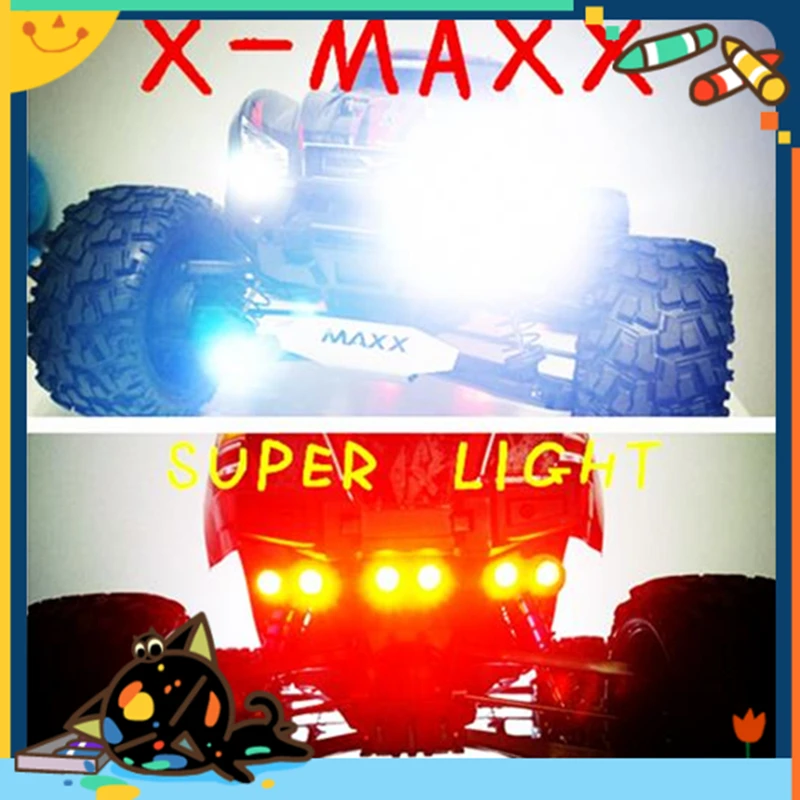 

High-brightness LED lamps set with light bracket for 1:5 TRAXXAS X-MAXX