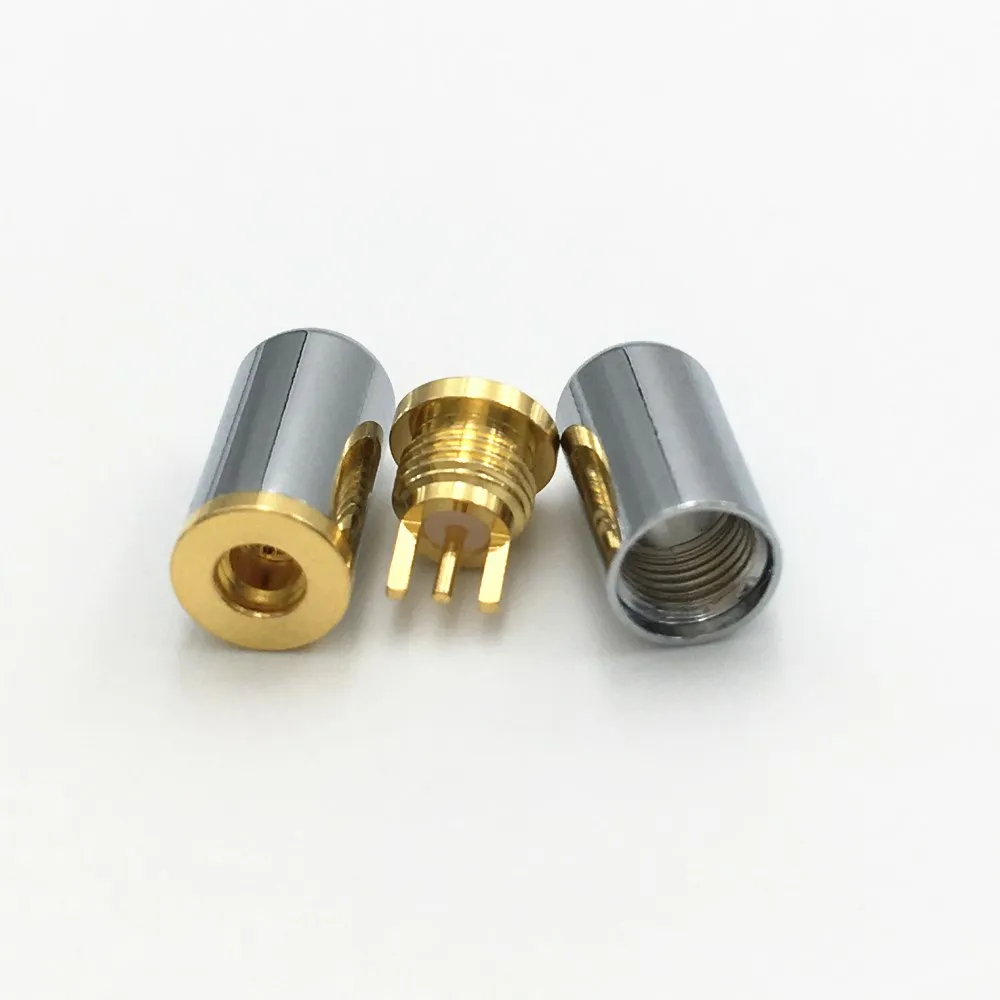 1Pair MMCX Female Socket Gold Plated Earphone Pin Plug Solder Jack