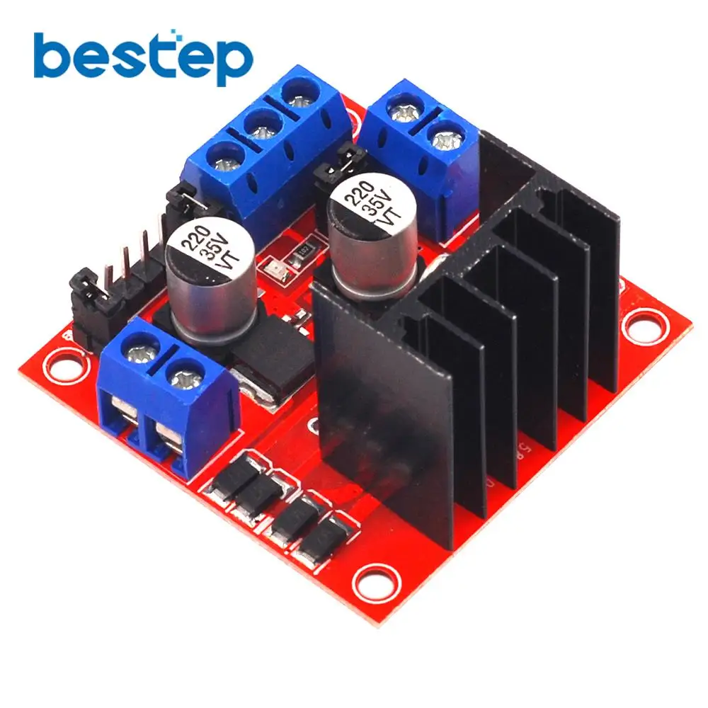1pcs L298N Driver Board Module for High Power Peltier Stepper Motor Smart Car Robot with Breadboard image 3