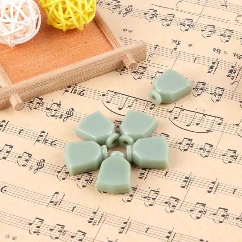 6 шт. Jade Green Guitar Tuning Peg Key Tuners машинные головки сменная Кнопка рукоятки Ручка колпачок для профессиональных гитарных аксессуаров