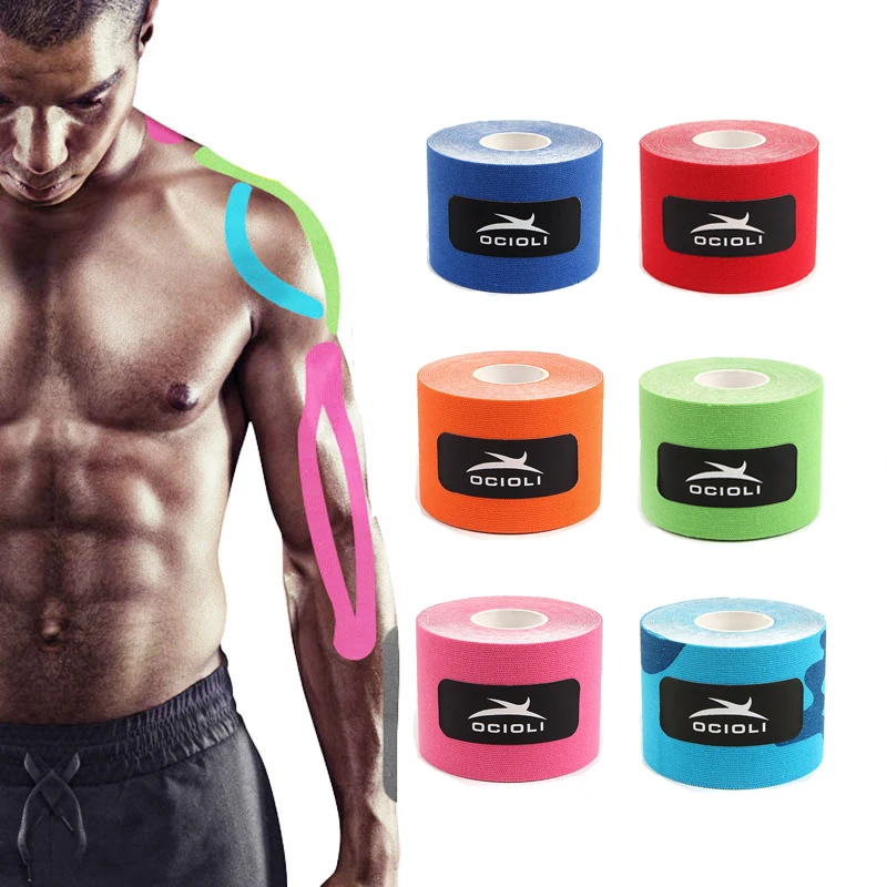 

Muscle Tape Muscle Bandage Waterproof Knee Support Brace Tape Basketball Volleyball Knee Pad Elbow Medical Tape Elbow Support