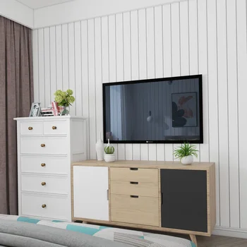 

Modern Black White Striped Wallpaper Vertical Horizontal Stripes Wall Paper Roll Self Adhesive Wallpapers Sticker Behang ZP102