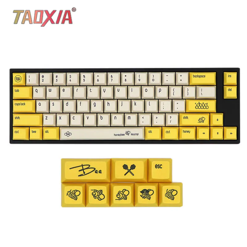 Новая сублимационная механическая клавиатура DSA Bee с колпачками клавиш GH60/64