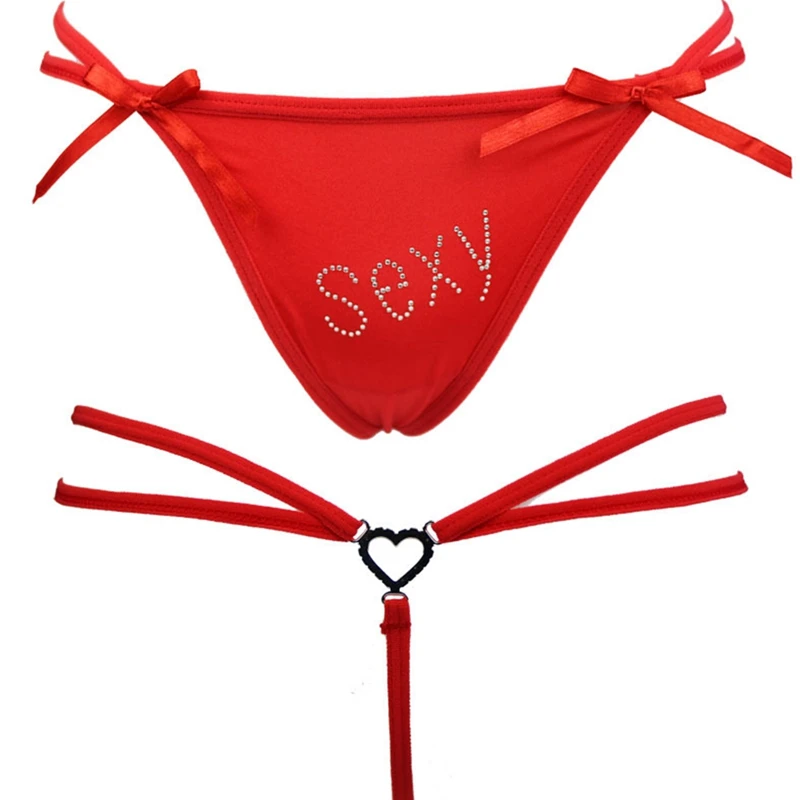 

Sexy Women Cotton G String Thongs Low Waist Sexy Panties Ladies' Seamless Underwear Black Red White Skin