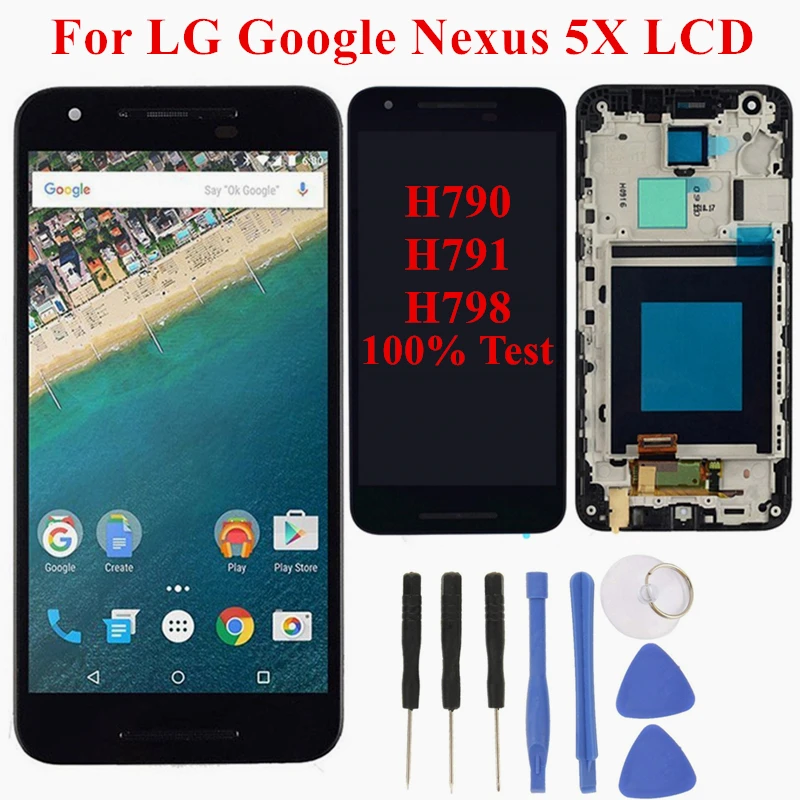 

High Quality 5.2" For LG Nexus 5X H790 H791 H798 LCD Display Touch Screen With Frame Digitizer Assembly Replacement