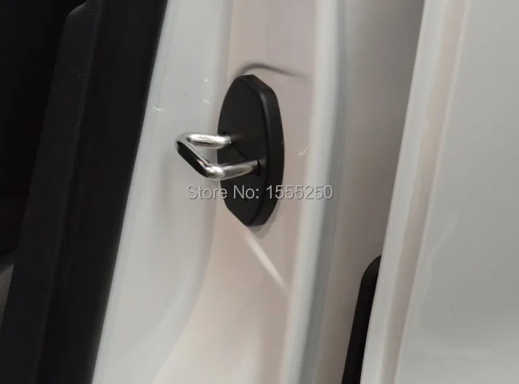 Авто Дверной замок Пряжка Обложка, амортизатор площадку для volkswagen vw Гольф, passat b6 b7 jetta, поло, tiguan, куб, 4 шт./лот, тюнинг автомобилей