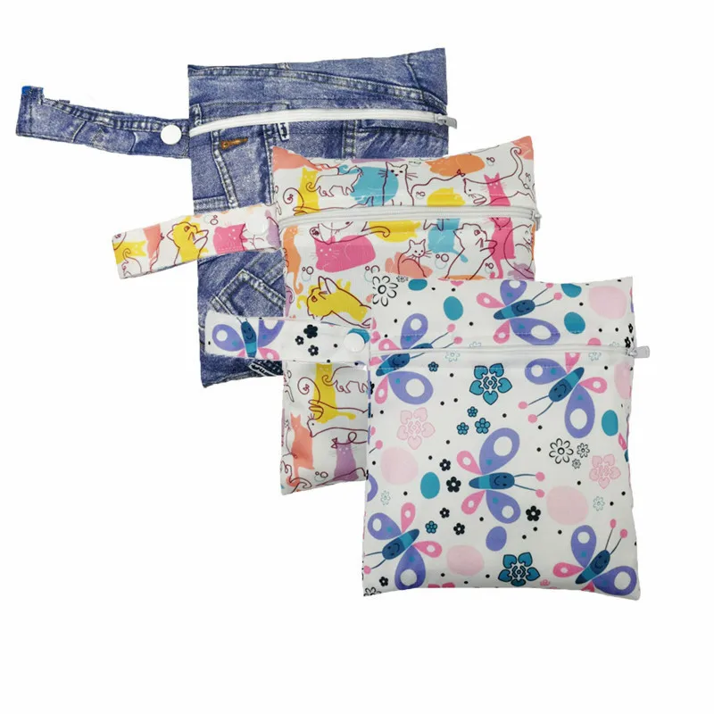 

Portable 16*20 cm Mummy Bag Multiple Styles Cute Babys Diaper Bags Travel Portable Waterproof Stroller Organizer Diaper Supplies