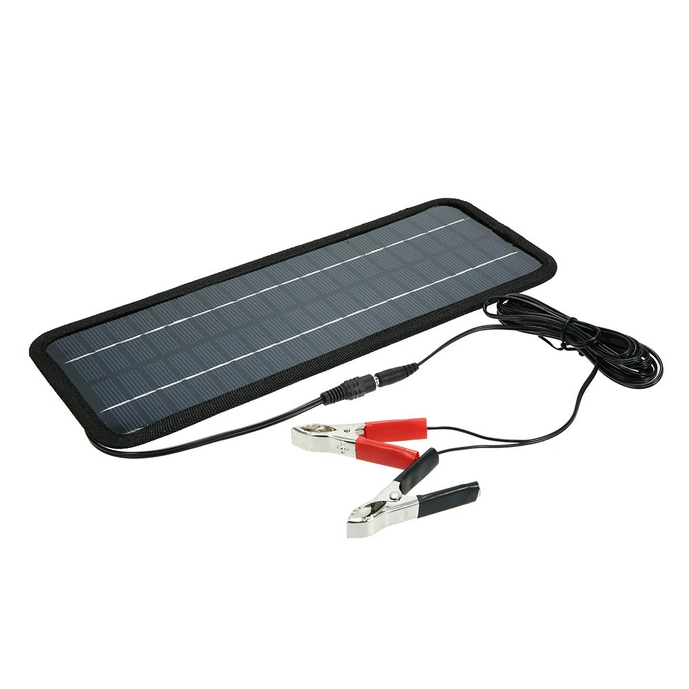 Портативная солнечная панель мощность для автомобиля Лодка 18 в 4,5 Вт Зарядное устройство Резервное копирование наружная Зарядка для автомобиля батарея ноутбук компьютер