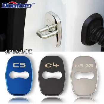 

Doofoto Car Styling Auto Door Lock Cover Case For Citroen Picasso C4L C3-XR C3 C5 DS5 Badge Stickers Accessories Car Styling
