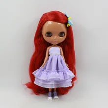 G5 телесного цвета Blyth кукольные, рыжие волосы из черной кожи заводская кукла, подходит для DIY Изменить игрушка BJD для девочек
