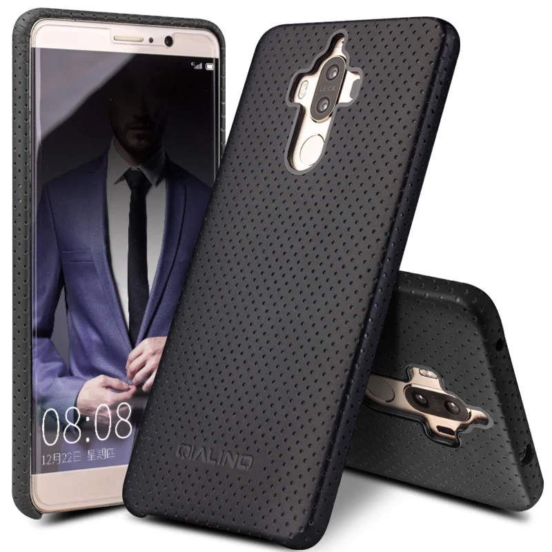 

QIALINO Case for Huawei Ascend Mate 9 Fashion Genuine Leather Phone Cover for Huawei Mate9 Pro Luxury Back Case for 5.9/5.5 inch