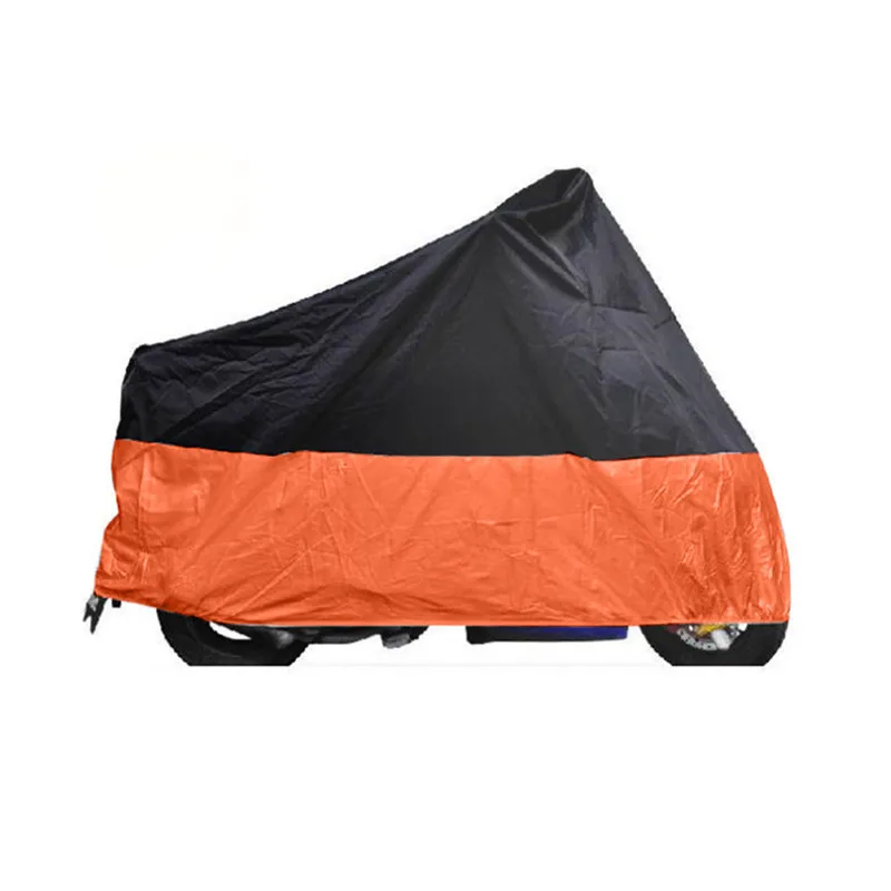 1х водонепроницаемый чехол для мотоцикла, черный, оранжевый цвет, M L XL 2XL 3XL, полиэстер, чехол для скутера, снегозащитная универсальная уличная Защита от ультрафиолетовых лучей