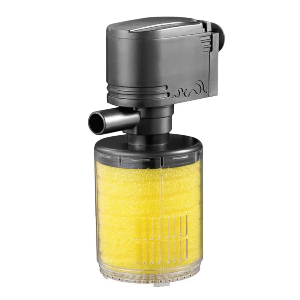 

3 in 1 Mini Aquarium Filter Fish Tank Submersible Oxygenation Pump Spray Built-in Filter Material Water Purifier Filtration New