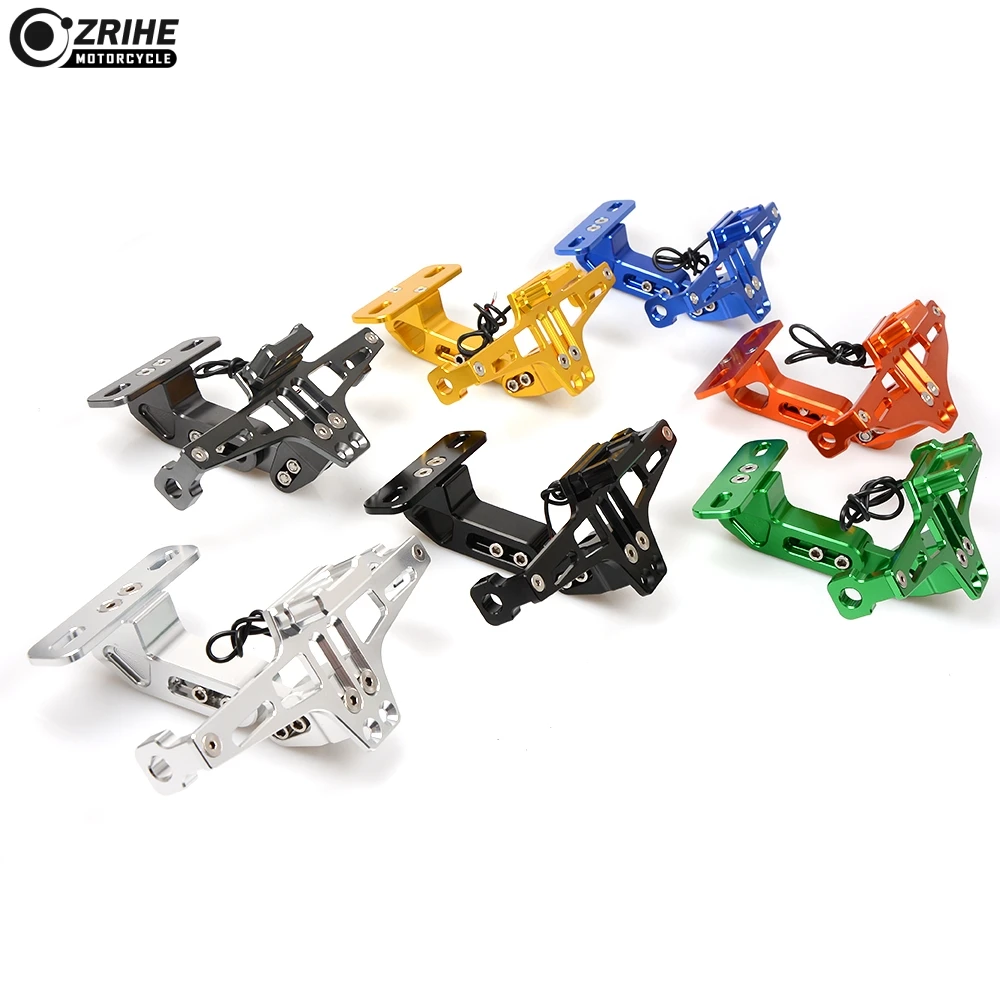 Кронштейн для номерного знака мотоцикла с подсветкой Yamaha yzf fz6 xj6 fazer FZ1 FZS 600 R3 R25
