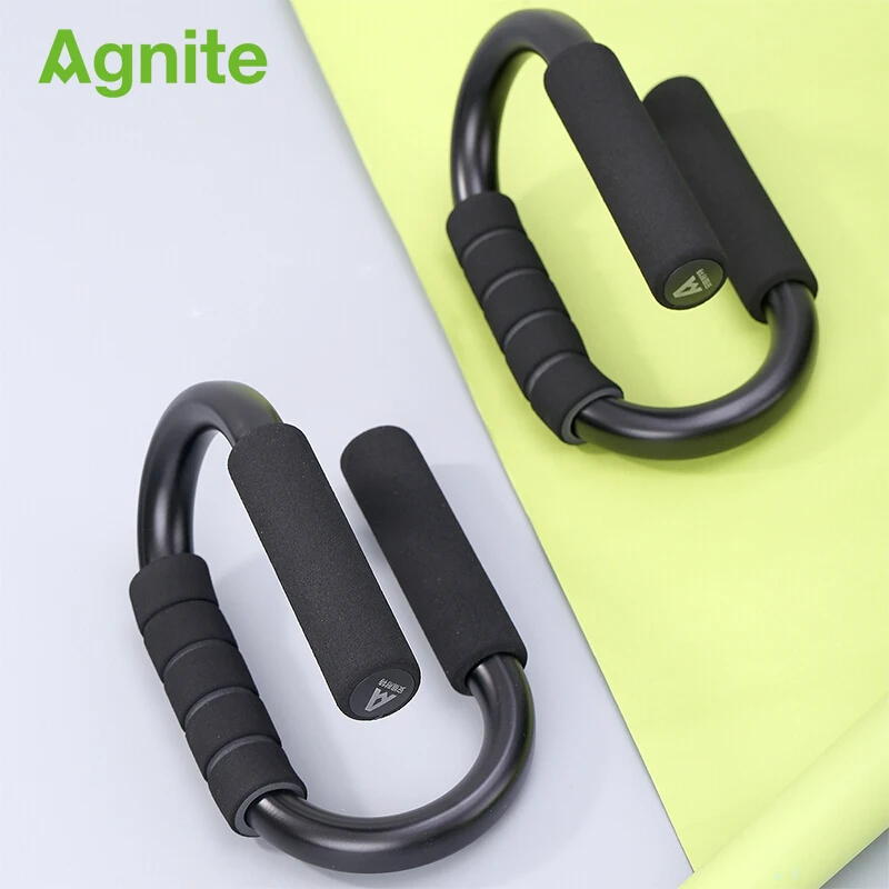 Agnite الرياضة اللياقة البدنية دفع عمليات تقف الرئيسية الجمنازيوم مقبض تمارين ضغط الرجال النساء شامل ل كمال الأجسام ممارسة التدريب دروبشيب